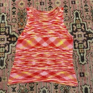 Multicolored Knit Tank Top